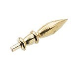 4 Miniature Brass Finials