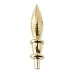 4 Miniature Brass Finials