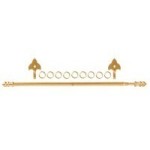 Adjustable Brass Curtain Rod