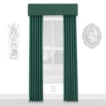 &amp;sect; Disc $5 Off - Dollhouse Dark Green Single Drape