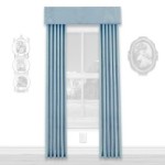 &amp;sect; Disc $5 Off - Dollhouse Colonial Blue Single Drape