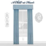 &amp;sect; Disc $5 Off - Dollhouse Colonial Blue Single Drape