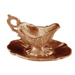 (*) Dollhouse 2 pc Gravy Boat- Choice of Finish -
