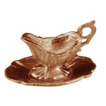 (*) Dollhouse 2 pc Gravy Boat- Choice of Finish -