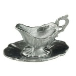 (*) Dollhouse 2 pc Gravy Boat- Choice of Finish -