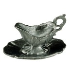 (*) Dollhouse 2 pc Gravy Boat- Choice of Finish -