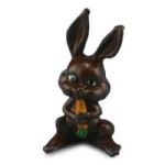 Dollhouse Chocolate Bunny with Carrot