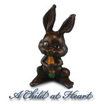 Dollhouse Chocolate Bunny with Carrot