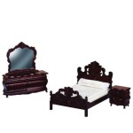 Dollhouse Fancy Victorian Bedroom