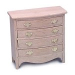 Assembled Unfinished Chest of Drawers