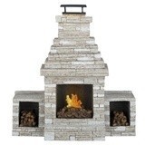 Dollhouse Grand Outdoor Fireplace - Product Image