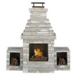 Dollhouse Grand Outdoor Fireplace