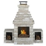 Dollhouse Grand Outdoor Fireplace