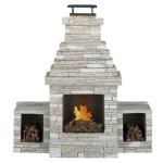 Dollhouse Grand Outdoor Fireplace