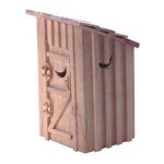 Dollhouse 2-Holer Outhouse