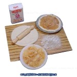 Dollhouse Apple Pie in the Making