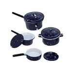 Sale $1 Off - Blue or Red Spatterwear Pot Set