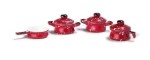 Disc $1 Off - Red Dollhouse Enamelware Cookware