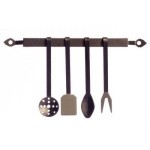 (*) Dollhouse 1700's Black Kitchen Utensil Set