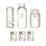 6 pc. Assorted Empty Jars