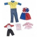 5 Pc Dollhouse Family and/or Clothing Sets 