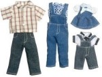 5 Pc Dollhouse Family and/or Clothing Sets 