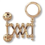 (*) Dollhouse Brass Extension Mirror