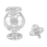(*) Dollhouse Empty Glass Candy Jar