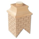Dollhouse Partially Bricked Chimney