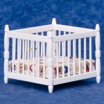 White Dollhouse Playpen