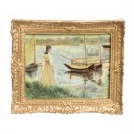 (&amp;sect;) Disc $10 Off - Oil Painting - Waiting to Sail